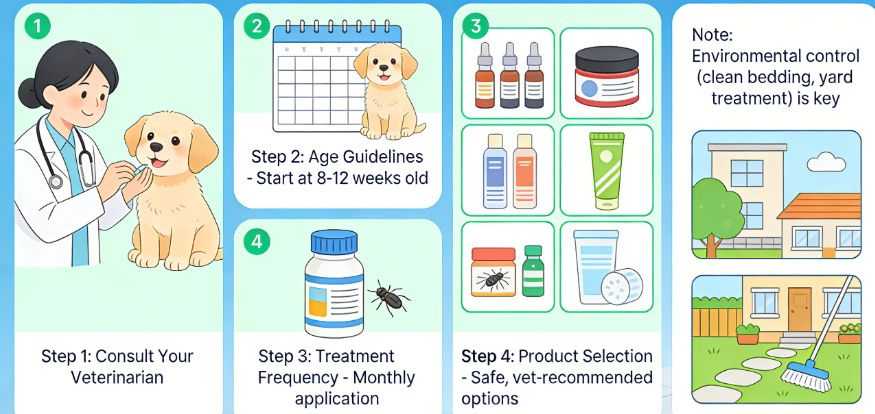 When To Start Flea and Tick Treatment for Puppies