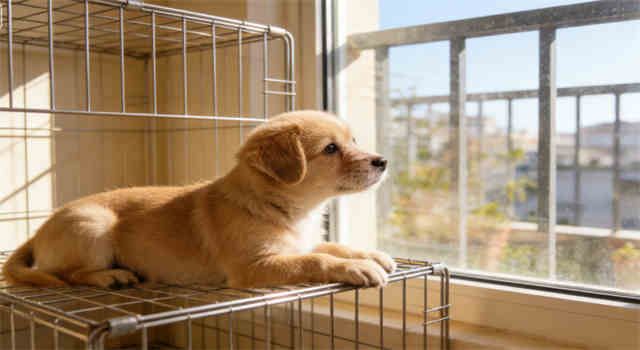 Is Your Puppy Crying in Their Crate? Here’s What To Do